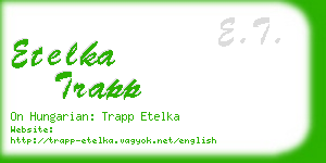 etelka trapp business card